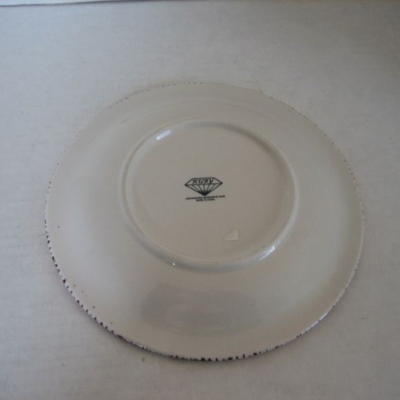 Ruby Pink Ceramic Piece of Birthday Cake with Candle Dessert Plate 8in.R NWNT - Picture 2 of 5